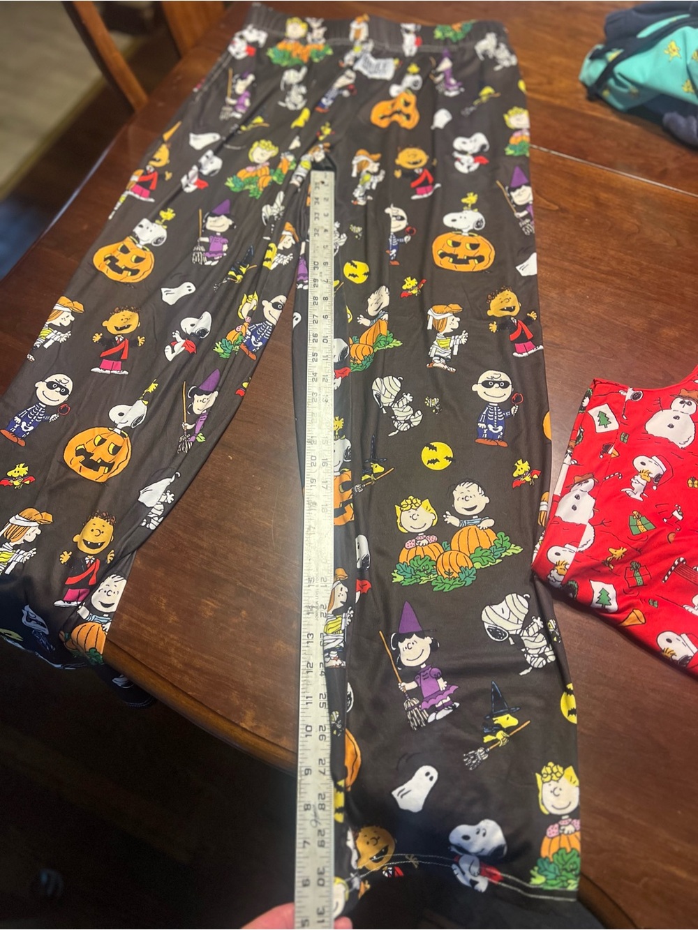 Lot of 2 Brief Insanity Peanuts Snoopy Holiday Pajama Pants Size Large - Picture 4 of 8